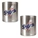 Los Angeles Dodgers MLB 2pc Stainless Steel Can Holder Set- Primary Logo by Great American Products