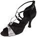 Capezio Women's Capezio Dancesport Melody Shoe,Black/Silver,6 M US