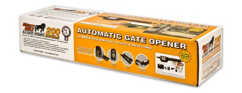 Mighty Mule FM200 Gate Opener For Single Gates Up to 12-Feet Long and 300-Pounds