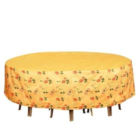 Design Expressions- 96-Inch Long Oval Rectangular Table and Chair Combo Cover 30-Inch Drop...