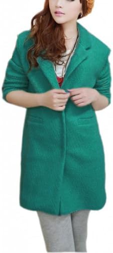 XQN Women's Wool Blend Lapel Loose Overcoat Suit Jacket