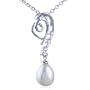 Double Heart Pearl Pendant