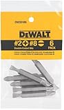 DEWALT DW2024B6 No. 2 Phillips/No. 8 Slotted Double Ended Bit, 6-Pack