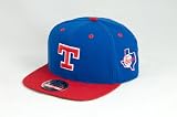 MLB Men's Texas Rangers Blockhead Snapback Cap (Royal/Red, Adjustable)