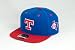 MLB Men's Texas Rangers Blockhead Snapback Cap (Royal/Red, Adjustable)