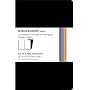 Moleskine Volant Notebook Plain, Black Xsmall: Set of 2