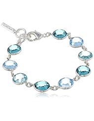 Nine West "Orb Opulance" Silver-Tone and Green Orbital Flex Bracelet, 7.25"