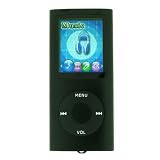 Nano Style Black MP3 MP4 WMA Music Video Player With Built in 4GB Flash Memory, 1.8'' TFT LCD Screen, FM Radio, Voice Recorder, Ebooks, Games, Photo Viewer. FREE Silicon Gel Case