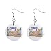 1 Inch Button Earrings of Chemistry Periodic Table of Elements with Graphic Represent...