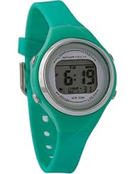 Sportech Womens SP10701 - Sport Watch - Green Thin Band Water Resistant Swim