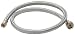 Fluidmaster B1F48 Faucet Connector, Braided Stainless Steel - 3/8 Female Compression Thread x 1/2 I.P. Female Straight Thread, 4 Ft. (48) Length