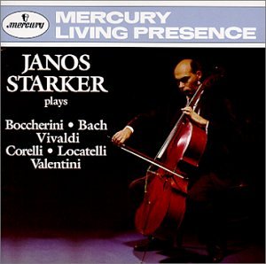 JANOS STARKER plays Boccherini, Bach, Vivaldi, Corelli, Locatelli, Valentini under Corelli, Arcangelo in The Music Store