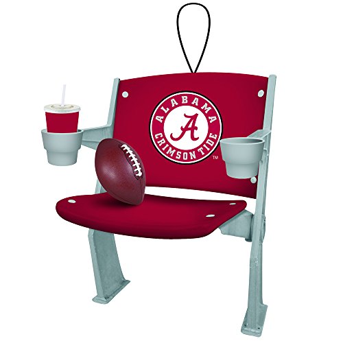 Alabama Crimson Tide Official NCAA 4 inch x 3 inch Stadium Seat Ornament