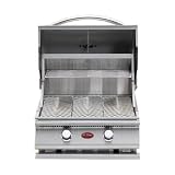 Cal Flame 25 Inch 2 Burner Natural Gas Grill Built In
