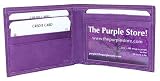 Purple Men's SLIM Purple Leather Pocket Wallet