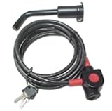 Hollywood Racks LPCS-2 Locking Hitch Pin and Security Cable (2-Inch Receiver))