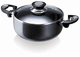 Beka  - 13071244 -  Faitout + couvercle verre 24 cm   Pro Induc anthracite en alumnium  -   int�rieur rev�tu  -  tous feux + induction