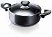 Beka  - 13071244 -  Faitout + couvercle verre 24 cm   Pro Induc anthracite en alumnium  -   int�rieur rev�tu  -  tous feux + induction