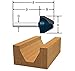 BOSCH 85540M 1-Inch Diameter 3/4-Inch Cut Carbide Tipped 60 Degree Lettering Router Bit 1/4-Inch Shank