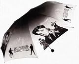 LAMPS BEAUTIFUL Fine Art Mini Folding Rain or Sun Umbrella--Elvis Memories