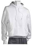  : Russell Athletic Men's Dri-Power Hooded Pullover Fleece Sweatshirt,White,Small