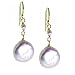 14K Gold Coin Pearl Drop Earrings by Suz Andreasen Bridal, MADE IN AMERICA
