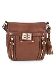 Glamour Turn Lock Cross Body Bag
