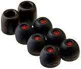 Earphones Plus EP-TR-BLK-3S-ORG Replacement Earbud Tips, Replacement Earphone Cushions for Sony, Bla