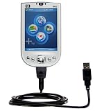 Classic Straight USB Cable for the HP iPAQ rx1955 with Power Hot Sync and Charge capabilities - Gomadic Brand w/ TipExchange Technology
