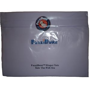 FuzziBunz Reuseable Travel Diaper Tote Wet Bag - Lavender