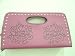 Lux De Ville Handbag Pink Metal Studded Born Lucky Tattoo Horseshoe Design Handbag
