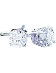 14KT Yellow Gold 0.40 CTW Round Diamond Studs