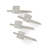 : 14kt 4 Square Diamond Shirt Studs