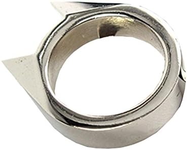 HighDay Self-defense ring window breaker EDC Tools anti wolf Emergency Rescue Tool Survive (Silver)