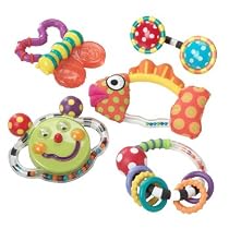 Sassy Baby's First Rattle and Teether 5 Piece Gift Set