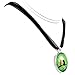 Orange Tabby Black Cats Pendant Necklace Green Zen Moon Sakura Cherry Blossoms Handmade Jewelry Boho Bohemian Art