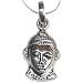 Buddha Pendant with Chain Sterling Silver Jewelry 1 inch