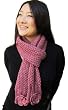 Handmade Acrylic Scarf in Orchid Pink (Hand-knitted)