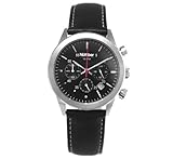 Number (ナンバー) 腕時計 クロノグラフ N01-0002-001 ブラック×レザー メンズ