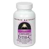 Source Naturals Ester-C 250mg With Bioflavonoids Chewable, 120 wafers (Pack of 3)