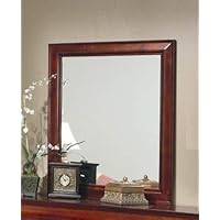 Bedroom Mirror Louis Philippe Style in Cherry Finish