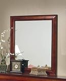 Bedroom Mirror Louis Philippe Style in Cherry Finish