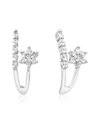 14k WHITE GOLD WOMENS EARRING LE-3295 DIAMOND 0.2CT TW