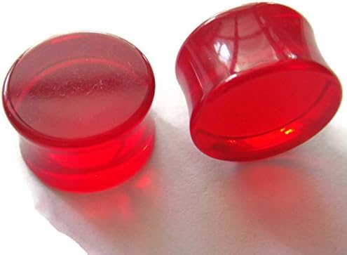 Pair 5/8" Big Gauge 16mm Acrylic Double Flare Ear Plugs Rings Earlets Lobe Earrings Body Piercing