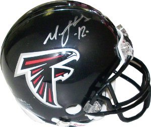 Michael Jenkins signed Atlanta Falcons Replica Mini Helmet