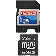 SanDisk SDSDM-512-A10M Mini SD 512 MB Flash Memory Card (Retail Package)