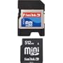 SanDisk SDSDM-512-A10M Mini SD 512 MB Flash Memory Card (Retail Package)