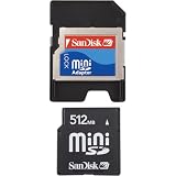 SanDisk SDSDM-512-A10M Mini SD 512 MB Flash Memory Card (Retail Package)