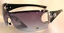 Oversized Stylish Colored Fashion Sunglasses - Black Blue