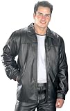 Classic Hip Length Zipper Leather Jacket